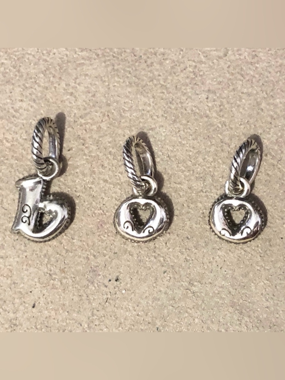 🎃Listing! Three 🆕 Brighton Alphabet Collection charms boo for Halloween Retired